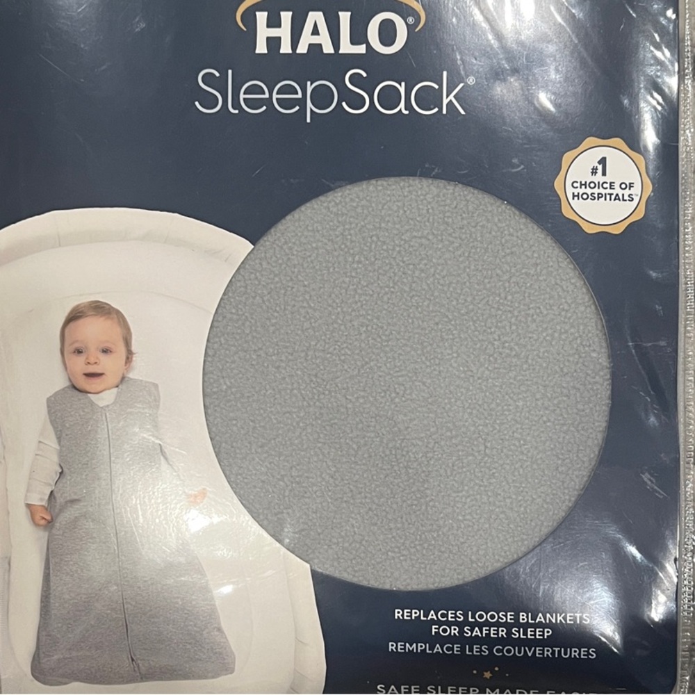 Halo SleepSack in Soft Gray Micro-Fleece